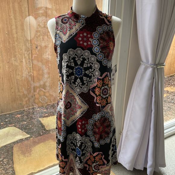 Robbie Bee Print Knee Length Dress Size S - Picture 1 of 11